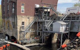 Fish passage at dams installation at Tunnel Hydropower Plant with UCC dive support and Fishheart system in place.