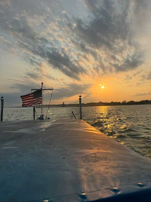 shoreline view from ucc vessel