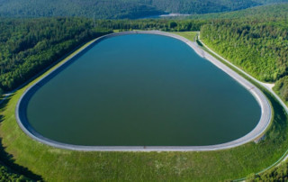 Pumped Storage Hydroelectric reservoir storage basin